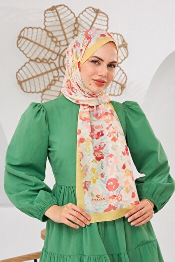 İpekhan Thin Cotton Nature Patterned Shawl