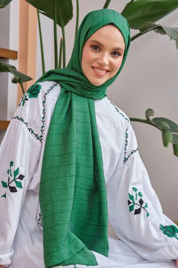 Şalland Green Silk Women's No Shawl Banetton