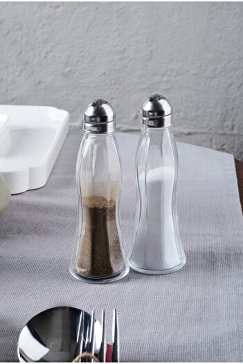 Karçiçeği Home Salty Glass 2 Pieces Salt Shakers