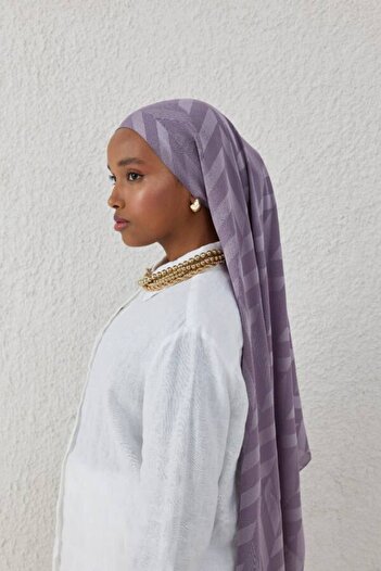 VALORSCARF Herringbone Patterned Jacquard Shawl - Dive Spur
