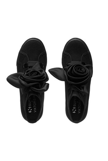Superga 2708 Hi Top Big Satin Rose Viktor & Rolf Kadın Gri Sneaker