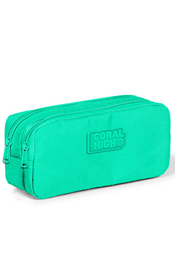 Yaygan Coral High Kids Water Green Two Compartment Pencil Bag 22193