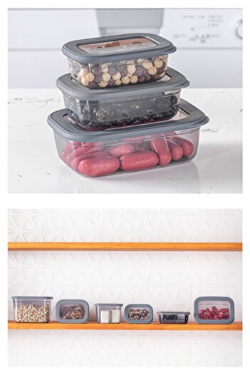 Vienev Foly Poly Rectangular Storage Container Shallow 1x(1200 ML, 670 ML, 400 ML)