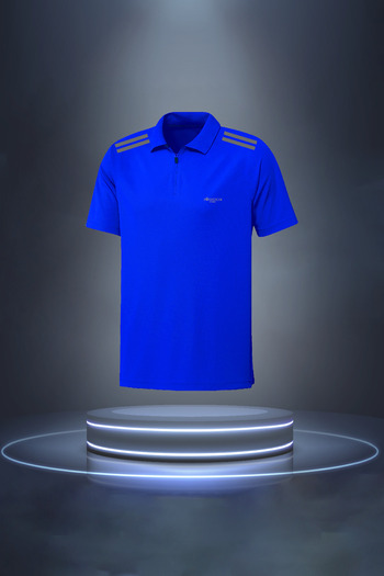 POSEIDON STORM Tricou cu mânecă scurtă din țesătură Blue Vision Pro pentru bărbați, S-3XL