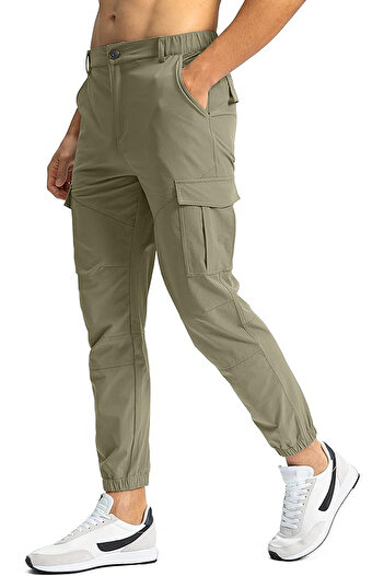 GHASSY CO. Men's Hiking Golf Ultra Light Multi-Purpose Cargo Pants with Pockets
