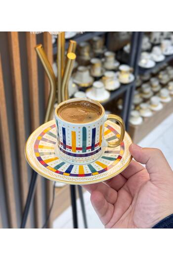 Onedekor Set of 6 Royal Maya Luxury Coffee Cups