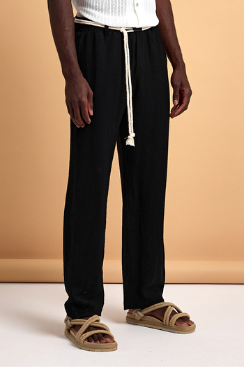 İLKCET MODA Oversize φαρδύ παντελόνι βισκόζης - Φαρδιά εφαρμογή