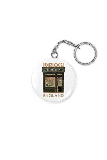 Fizello Travel Poster - London England Keychain