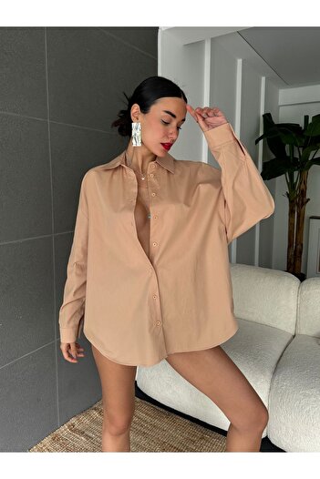 minaaise Πουκάμισο Mink Wide Cut Basic 27202