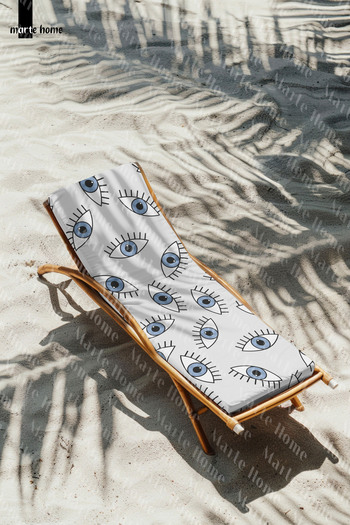 Marte Home 75X220 cm Printed Color Rubbered Lounge Beach Towel