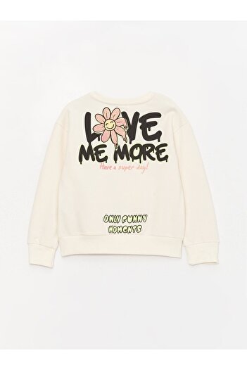 LC Waikiki Crew Neck – dievčenská mikina s dlhým rukávom s potlačou