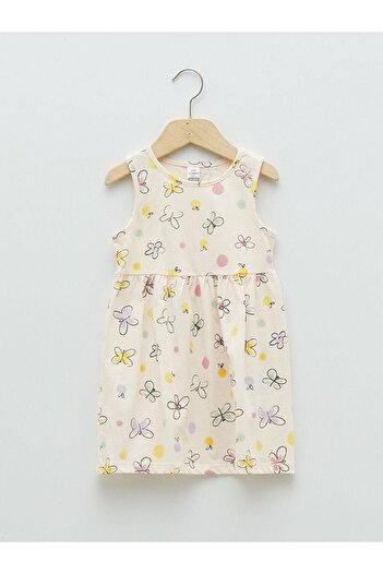 LC Waikiki LCW baby Crew Neck Printed Baby Girl Dress