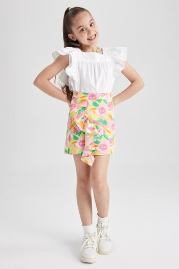 DeFacto Patterned Poplin Girl's Skirt - Z6367a623sm