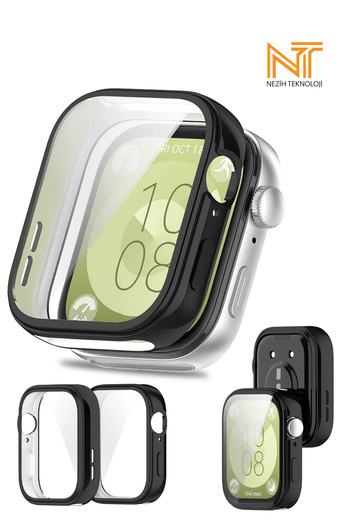 Nezih Case Huawei Watch Fit 3 - 360° Soft Silicone Protection, Case and Screen Protector