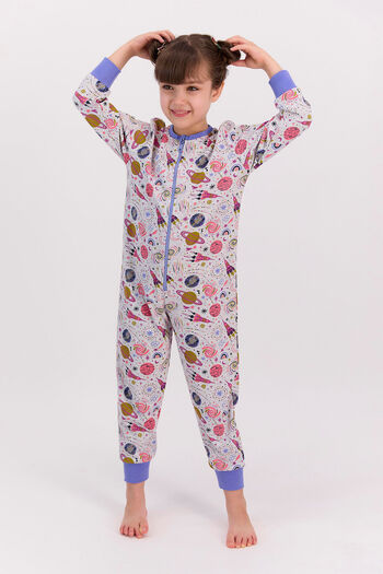Rolypoly Space Karmelange Girl's Jumpsuit