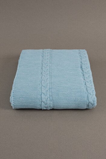 Koza Home Διπλή κουβέρτα Trenza Blue 200x220 15045