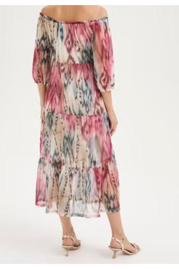 Merlot Ethnic Patterned Women's Dress