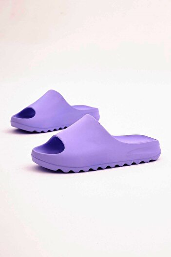 İncim Purple Sabo Unisex EVA Slippers - Daily Comfortable Balcony Garden Pool Beach