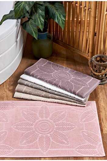 Z&N STYLE Annem Çeyizlik Lüks YASMİNA Рушник для ніг з каймою 50x70, набір з 6 штук