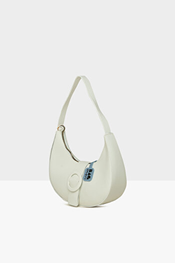 Bagmori Oval Baguette White Women's Accessory - M000008481