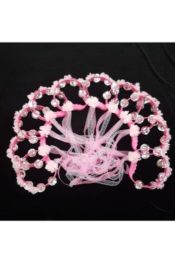 Evsay Tef Henna Night Henna Material with Laser Roses and Ribbon Def 10 Pieces Pink