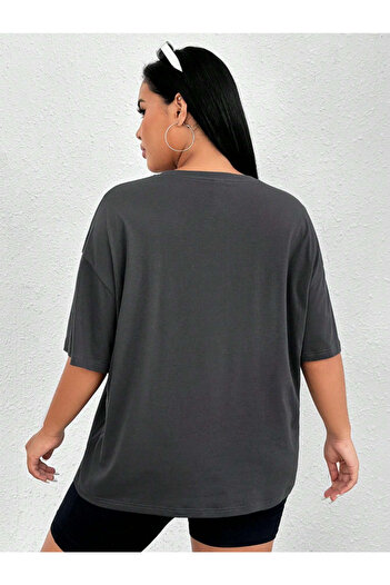 Revasser MALİBU Colorful Oversize Cotton Combed Cotton Women's T-Shirt - Crew Neck
