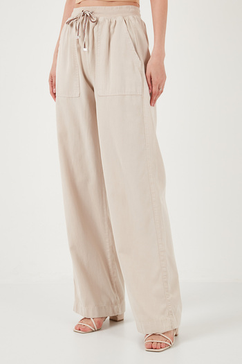 Lela Ψηλόμεσο Φαρδύ πόδι - Παντελόνι Relaxed Fit 668YP5040