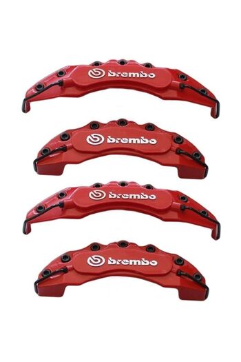 point marketing Red Caliper Cover Compatible with Honda City with 4 Oil Hoses