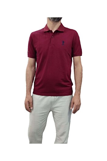 U.S. Polo Assn. ΜΠΛΟΥΖΑ ΜΕ ΡΙΓΕΣ ΜΕ ΓΙΑΚΑ ΠΟΛΟ Η.Π.Α. - MAROON - M - ST07528-BORDO-M