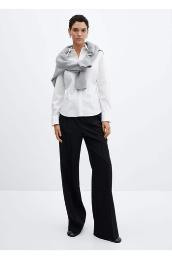 MANGO Woman Slim Fit Cotton Shirt