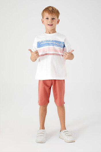 ROLY POLY Rolypoly Surf Club Cream Boy Bermuda Set