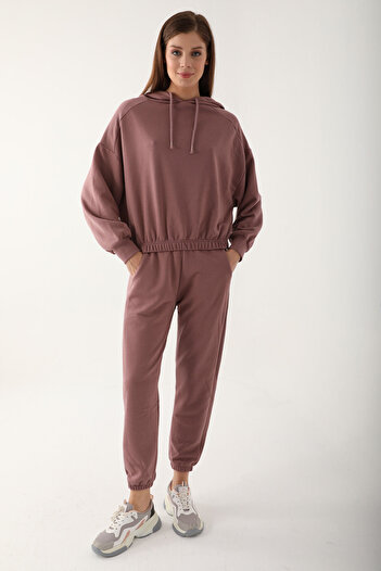 Arnetta Dried Rose Women's Tracksuit Set