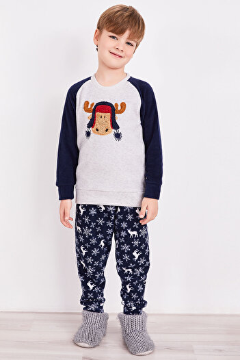 Arnetta Boy's Pajama Set - Deer Grimelange