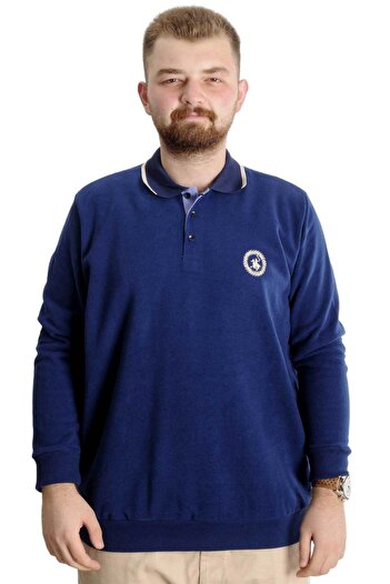 ModeXL Mode Xl Великий розмір Чоловічий Світшот Поло Селонік Horse 23440 Індіго