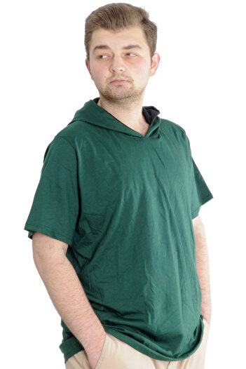 ModeXL Mode XL Large Size Oversize Tshirt Crew Neck Hood Basic 21115 Nefti