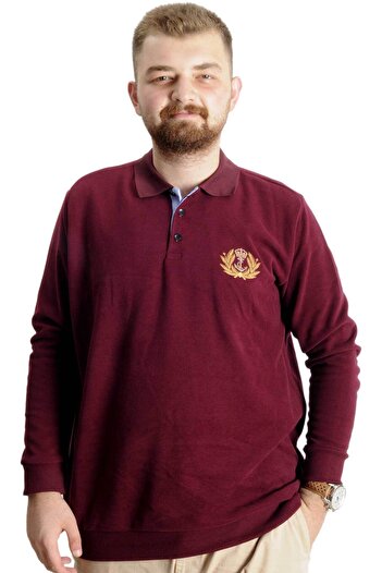 ModeXL Plus Size Mode XL Sweat - Thessaloniki Crown Of A King 23447 Claret Red