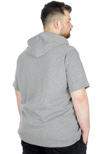 ModeXL Світло-сірий Mode XL великий розмір худі з капюшоном - Ted 22560