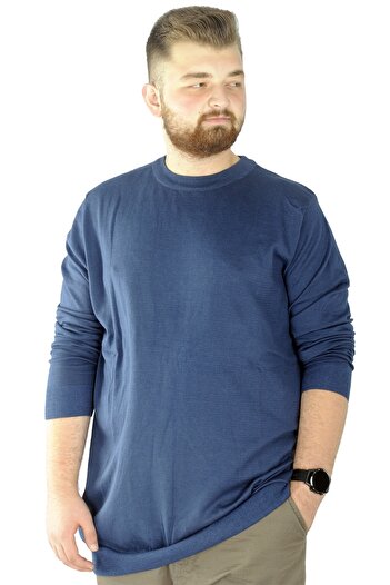 ModeXL Mode Xl Великий розмір Казах з велосипедним коміром 22207 Індіго