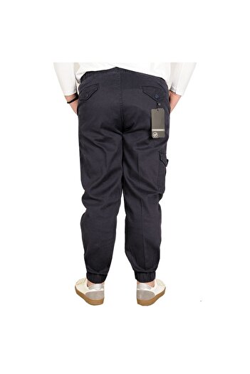ModeXL Mode Xl Великий розмір Чоловічий лляний карго джоггер 21910 Синій