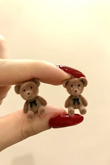 alsaccessories Brown Bear Figure Earrings