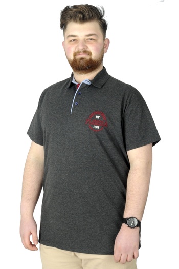 ModeXL Mode Xl Men's T-shirt Polo Florida 22303 Anthracite
