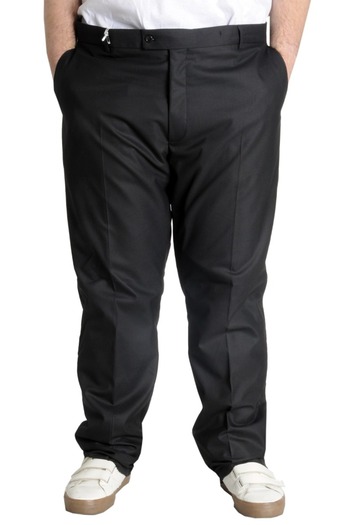 ModeXL Mode Xl Large Size Men's Fabric Trousers Superior 21024 Black