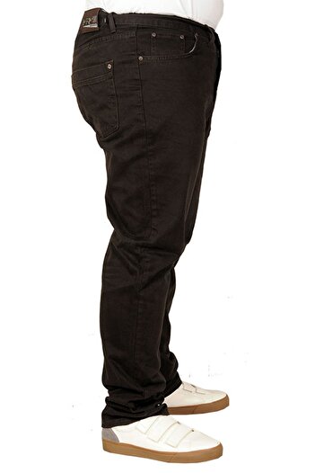ModeXL Ανδρικό παντελόνι Gabardine Mode Xl Plus Size 21001 Καφέ