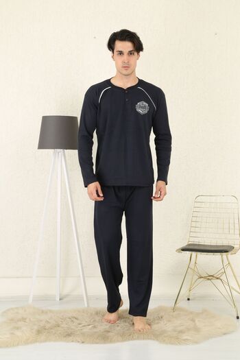 ŞİPKA 100% COTTON SUPERIOR MEN'S PLUS SIZE PAJAMA SET 915