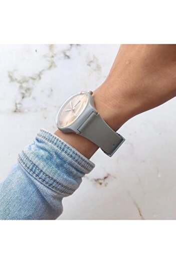 Ricardo Unisex Wristwatch with Silicone Cord Calendar - Gray