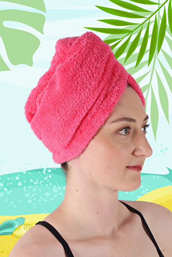 vosvera Beach Towel - Hair Dryer and Buttoned Hair Dryer Cap