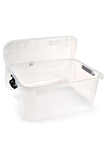 Melkan Home Storage Box, Storage Organization Case, Toy Box, Multi-Purpose Organizer 40 Liters Transparent