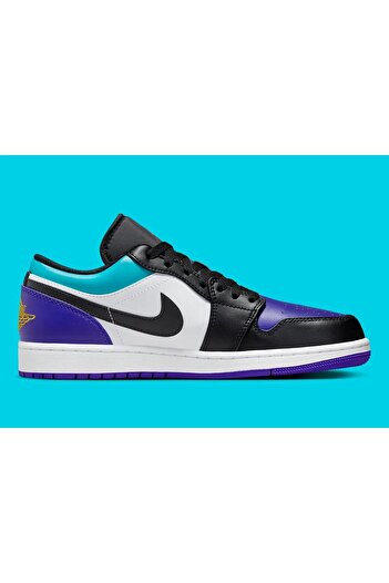 Nike Air Jordan 1 Low "Black/Purple/Aqua 553558 154