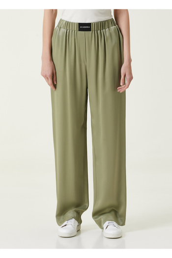 Academia Size 36 Khaki Satin Pajama Pants