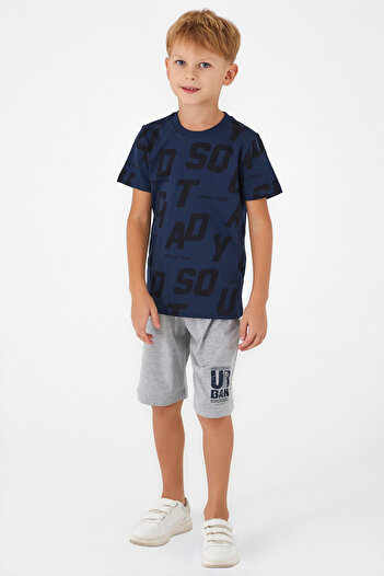 ROLY POLY Rolypoly Urban Team Navy Blue Boy Bermuda Suit